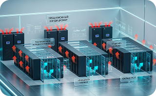 Межрядное охлаждение центра обработки данных